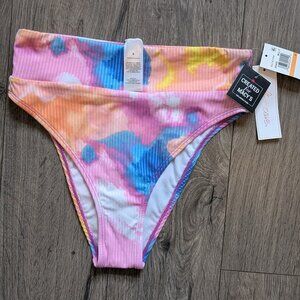 74. 🌈💖 Salt + Cove Ribbed Tie-Dye High Cut Swim Bottoms — NWT 💖🌈